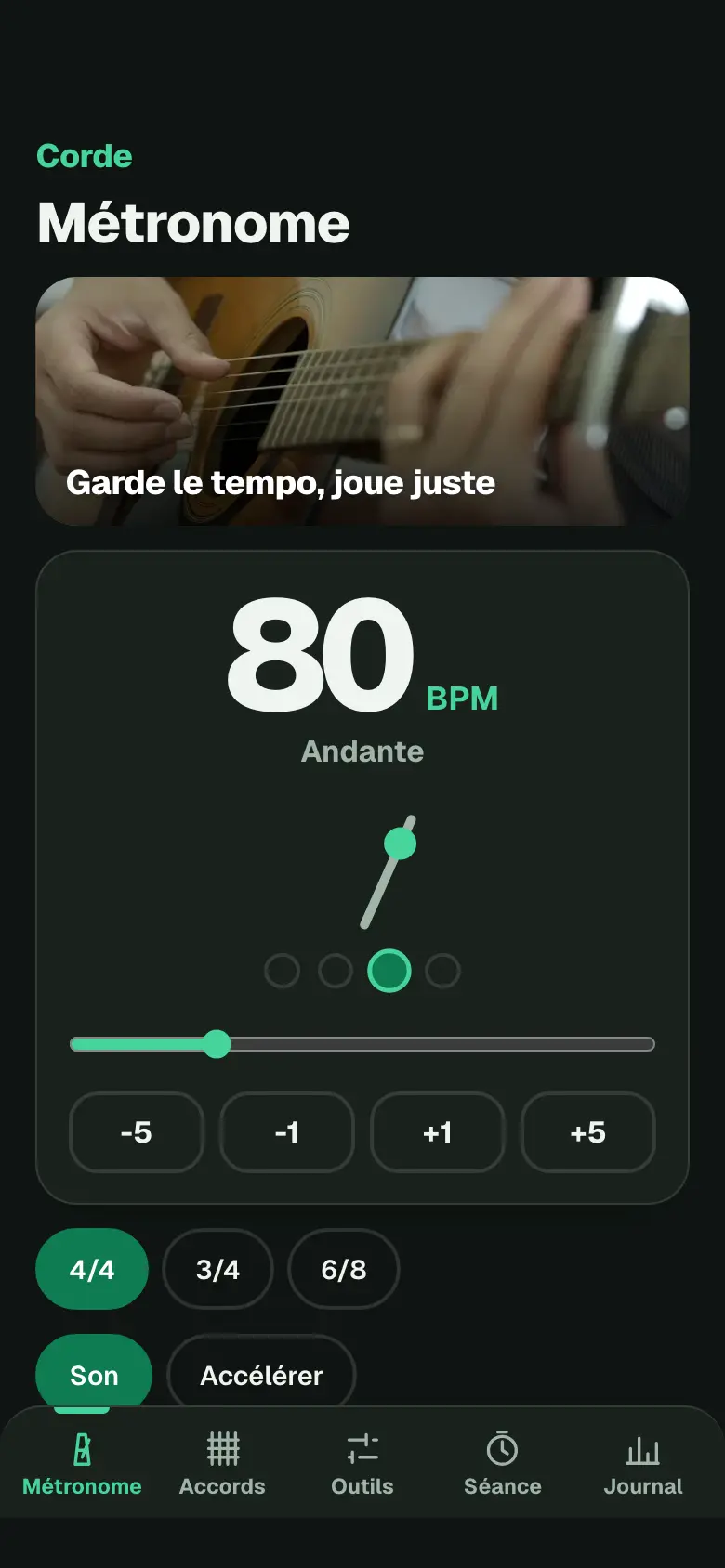 Capture de l’app
