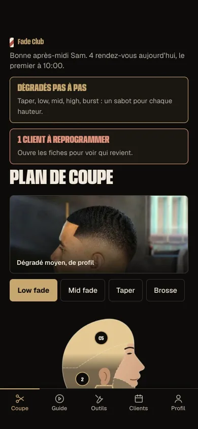 Capture de l’app