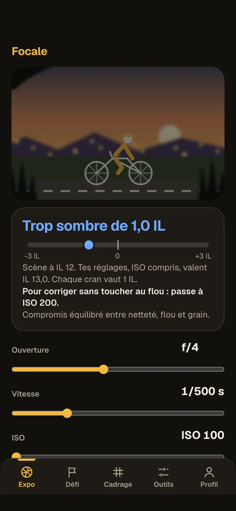 Capture de l’app