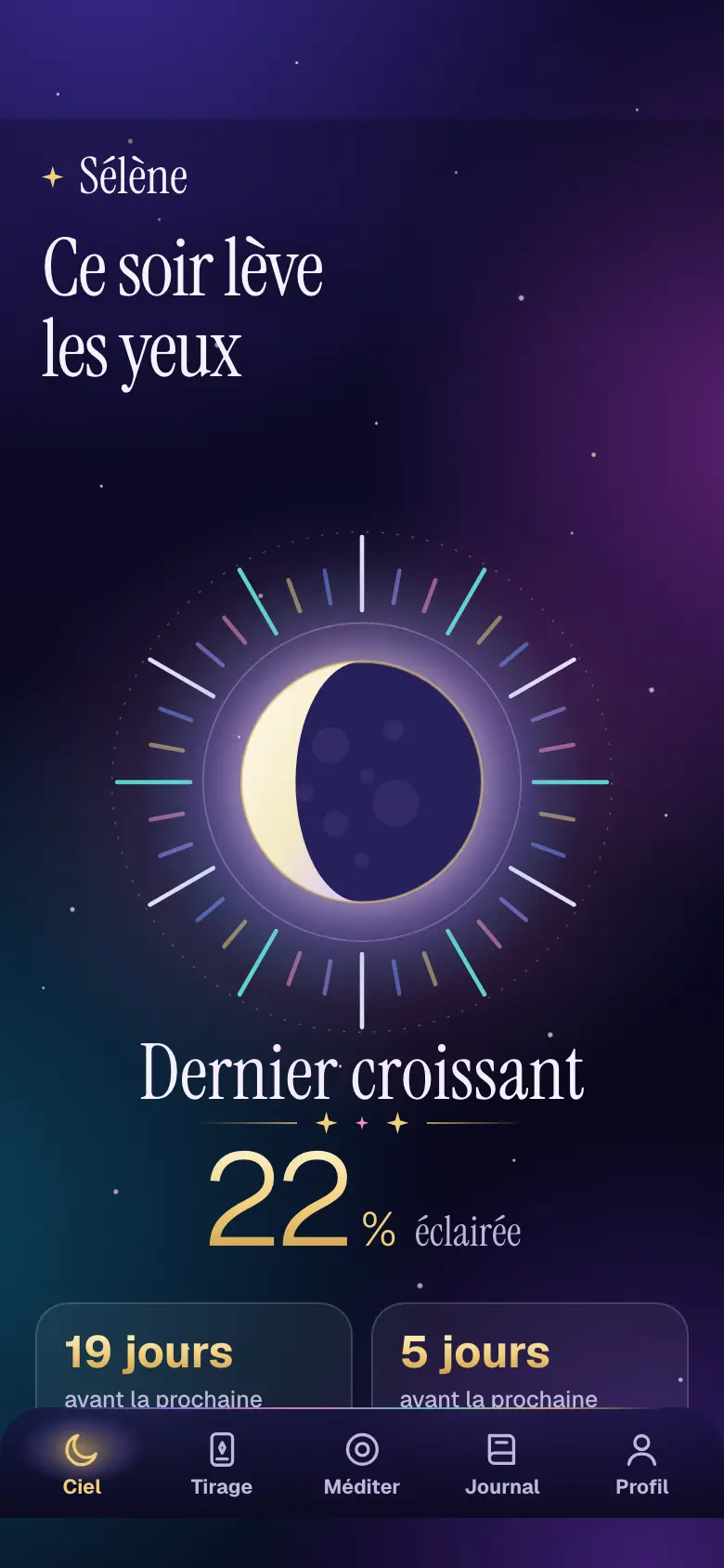 Capture de l’app