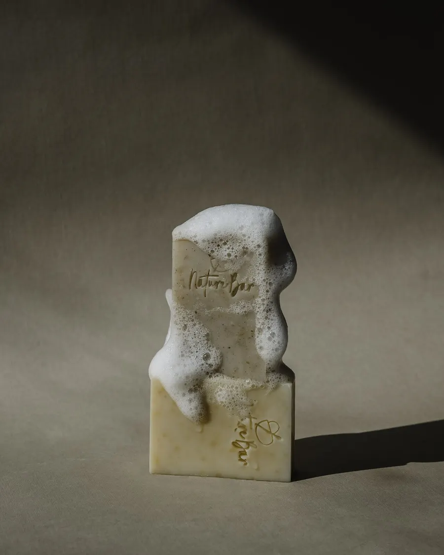 Pain de savon naturel moussant